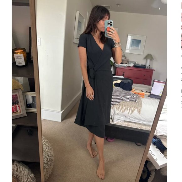 Kosan  GO Travel Wrap Dress XS, Navy/Grey - Picture 2 of 6